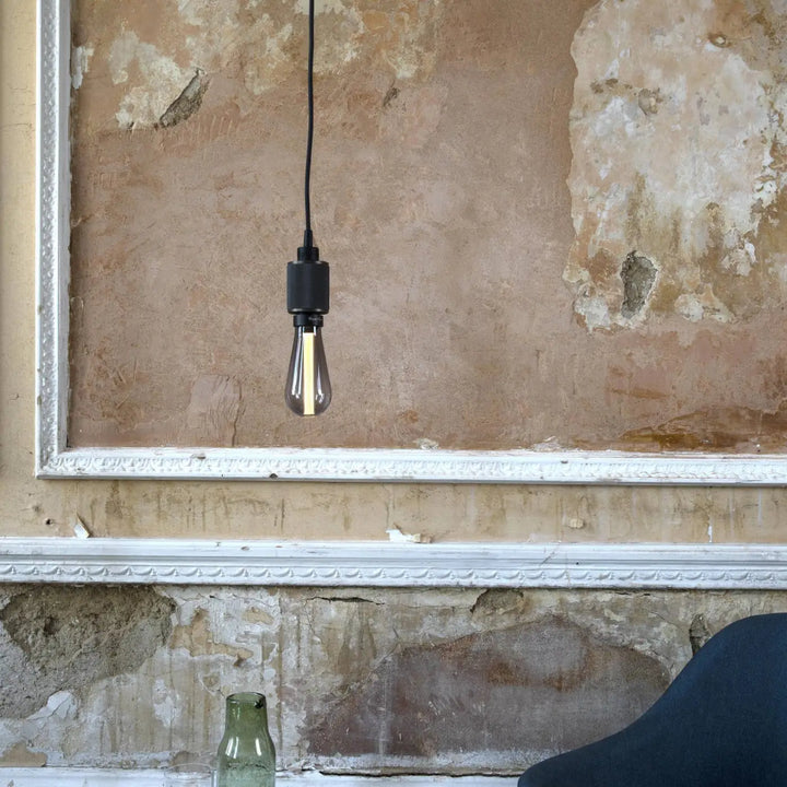 Suspension Heavy Metal à gravure quadrillée en bronze fumé #couleur_gris