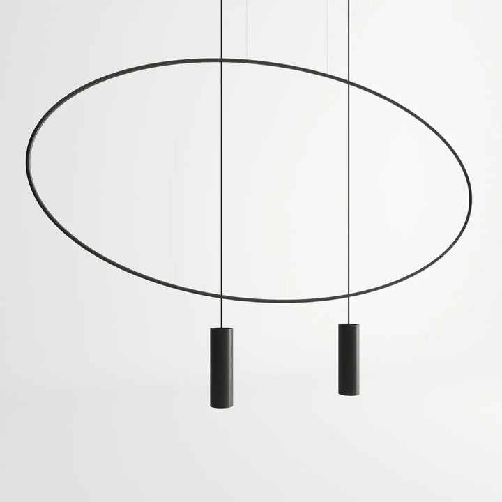 Suspension HOLAR noir éteinte, suspendue