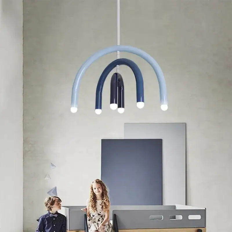 Suspension Enfant Arc-En-Ciel Design Pastel Moderne

