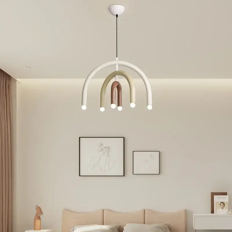 Suspension Enfant Arc-En-Ciel Design Pastel Moderne

