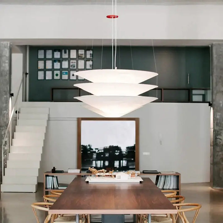 Nordic Minimalist Dupont Paper Wabi Sabi Chandelier Living Dining Room Bedroom Pendant Lamp Restaurant Bar Hanging