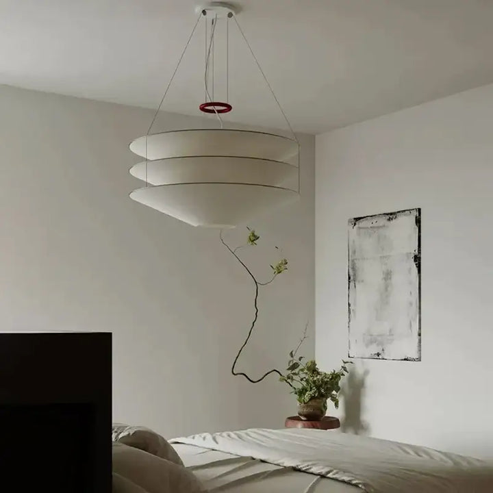Nordic Minimalist Dupont Paper Wabi Sabi Chandelier Living Dining Room Bedroom Pendant Lamp Restaurant Bar Hanging