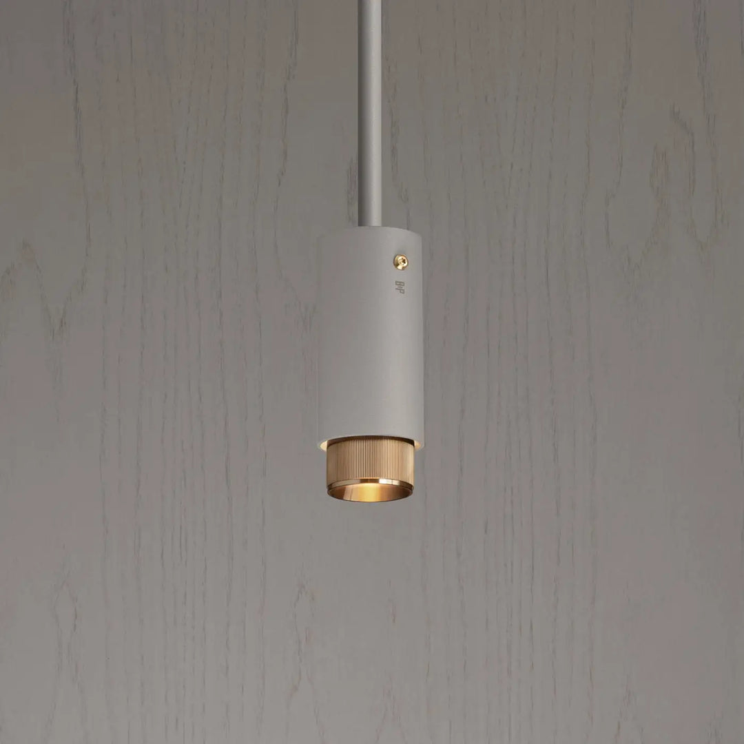 Suspension Exhaust à gravure alignée Pierre finition laiton, vue 2 #couleur_dor