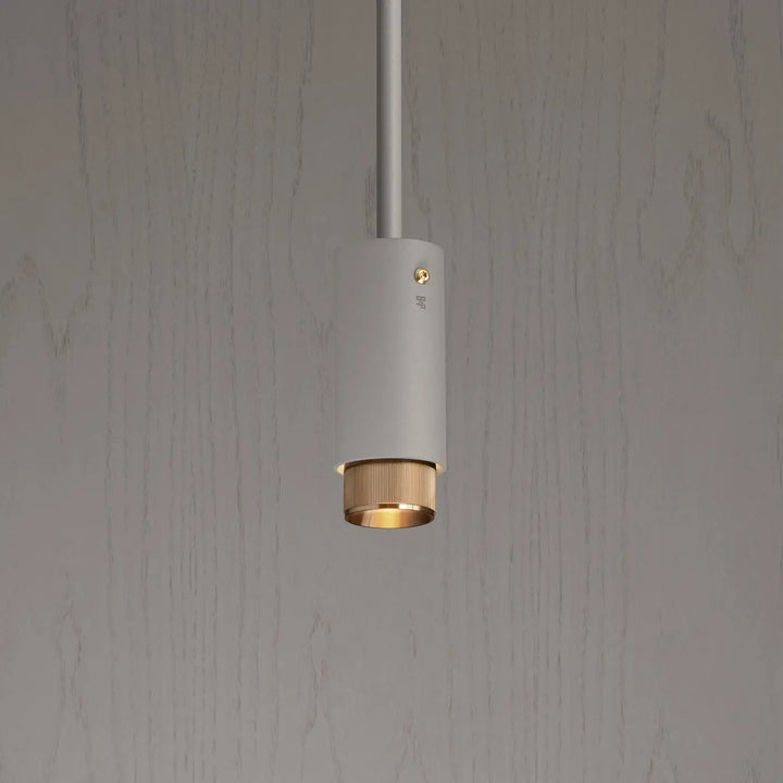 Suspension Exhaust à gravure alignée Pierre finition laiton, vue 2 #couleur_dor