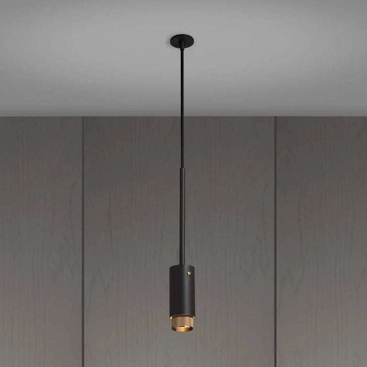 Suspension Exhaust à gravure alignée Graphite finition laiton #couleur_dor