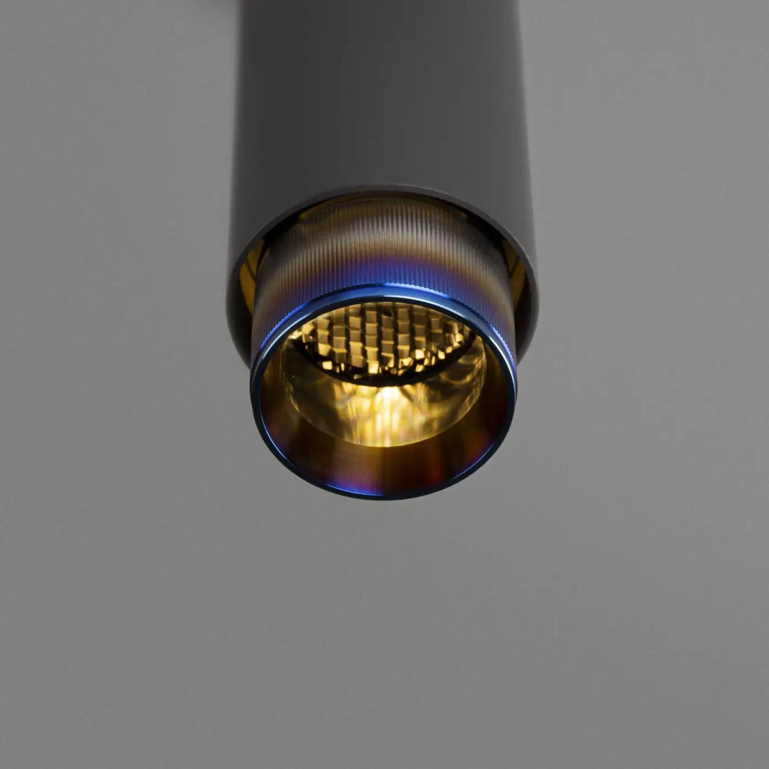 Suspension Exhaust à gravure alignée Graphite finition acier brûlé, vue 3 #couleur_multicolore