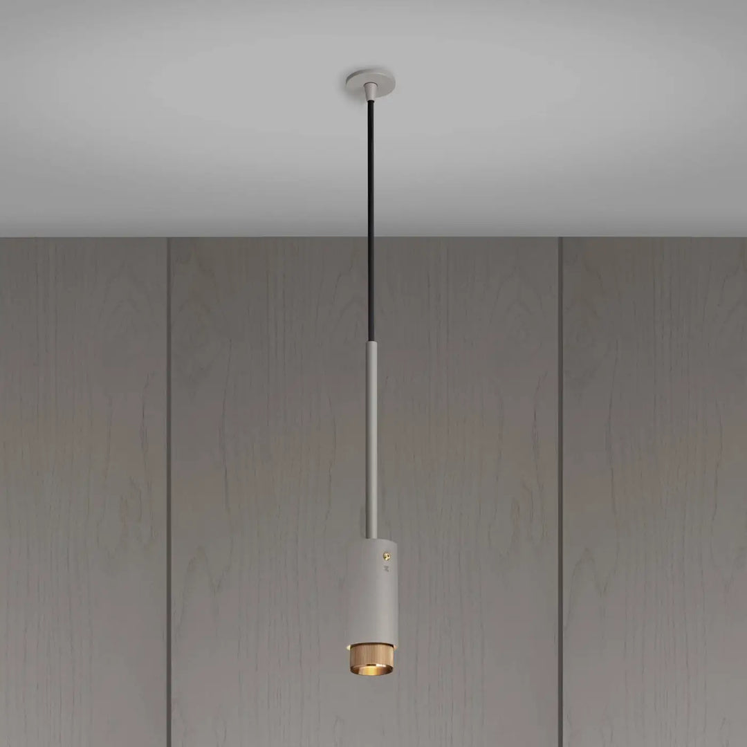 Suspension Exhaust à gravure alignée Pierre finition laiton #couleur_dor