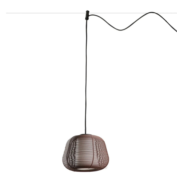 Suspension Narita marron rouille sans pavillon pour système