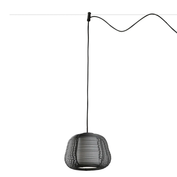Suspension Narita noire sans pavillon pour système
