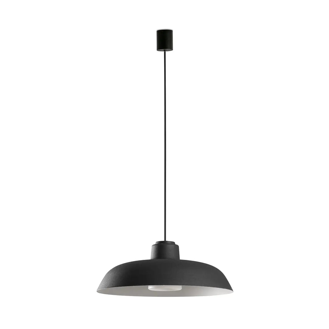 Suspension d'extérieur Saga noire avec pavillon de Faro Barcelona
