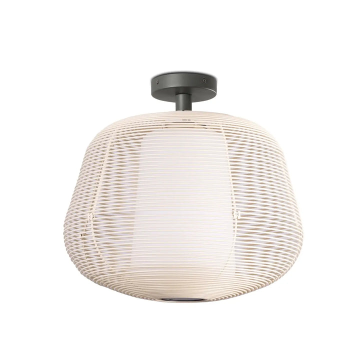 Suspension d'extérieur Nara S fixe beige de Faro Barcelona