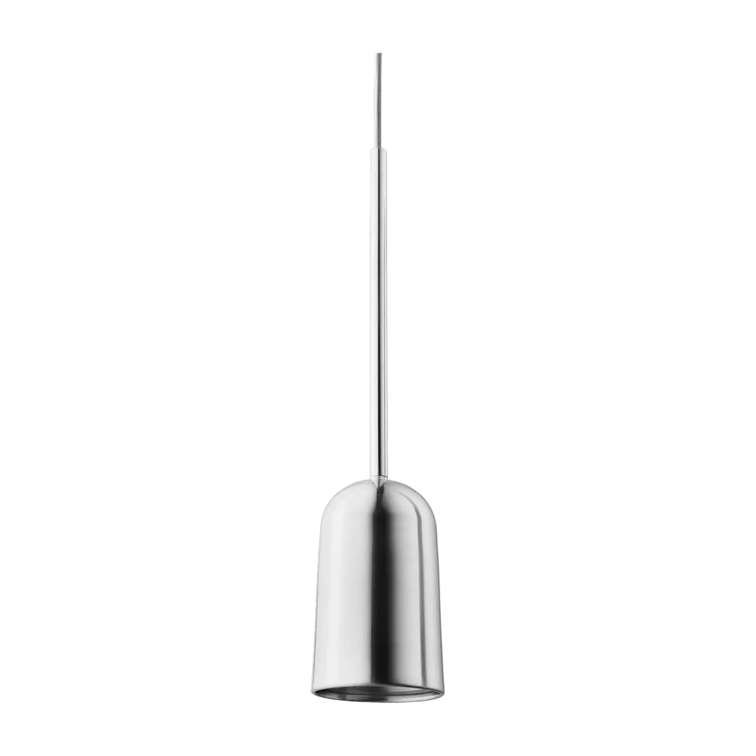 Suspension Figura Arc en aluminium chromé #couleur_argent