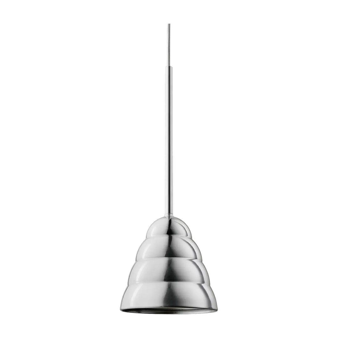 Suspension Figura Stream en aluminium chromé #couleur_argent