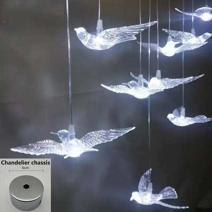 Restaurant Bar Bird Pendant Lamp Hotel Lobby Front Desk Droplight Modern Overhead Light Living Room Exquisite