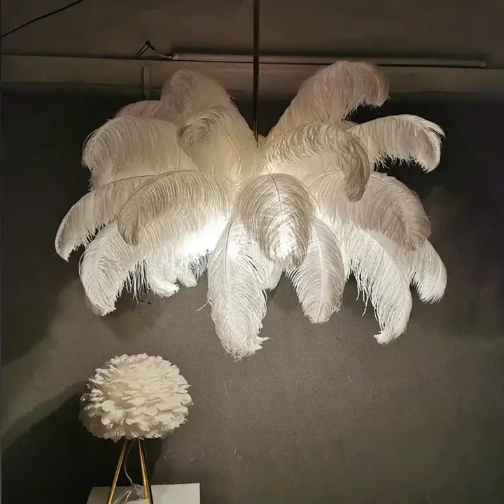 Suspension glamour effet palmier lumineux

