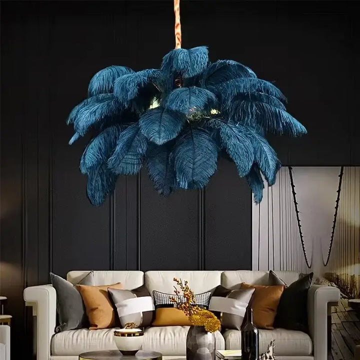 Suspension glamour effet palmier lumineux

