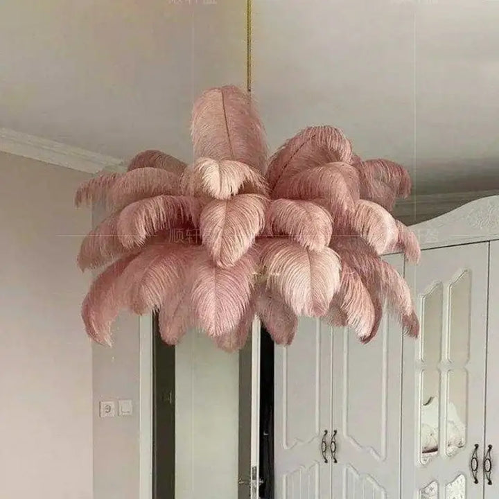 Suspension glamour effet palmier lumineux

