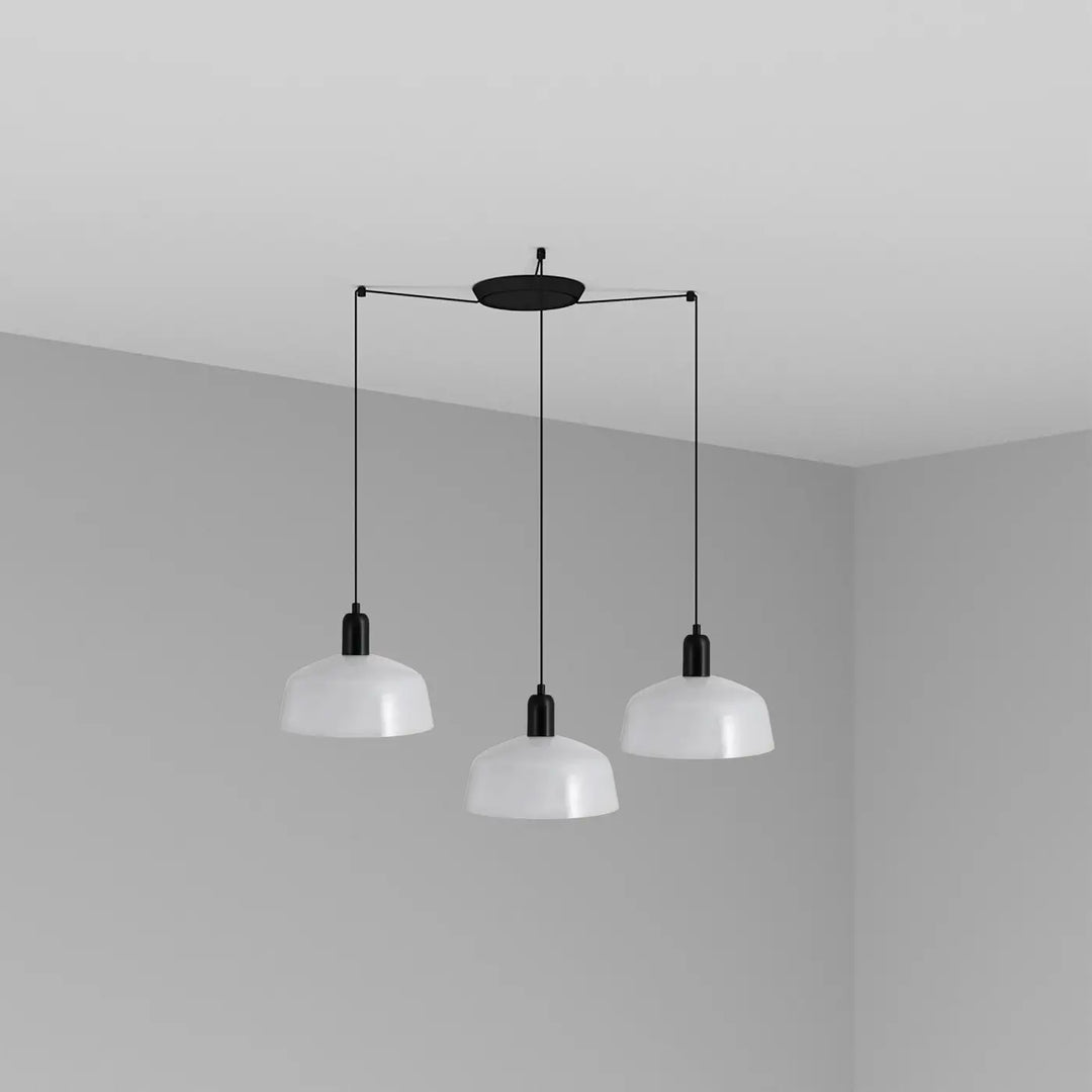 Grappe Tatawin M à 3 lumières en métal blanc de Faro Barcelona