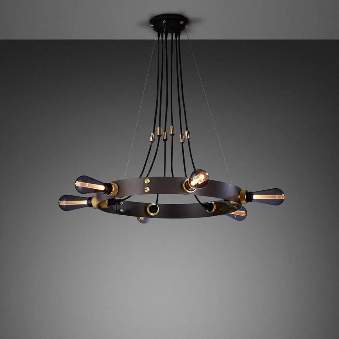 Lustre Hero Light graphite en bronze fumé #couleur_gris