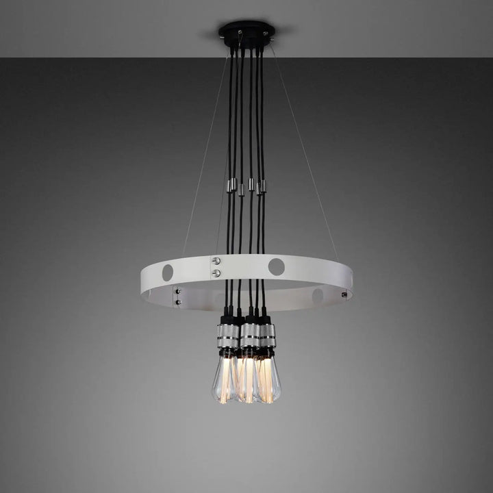 Suspension Hero Light coloris pierre en acier #couleur_argent