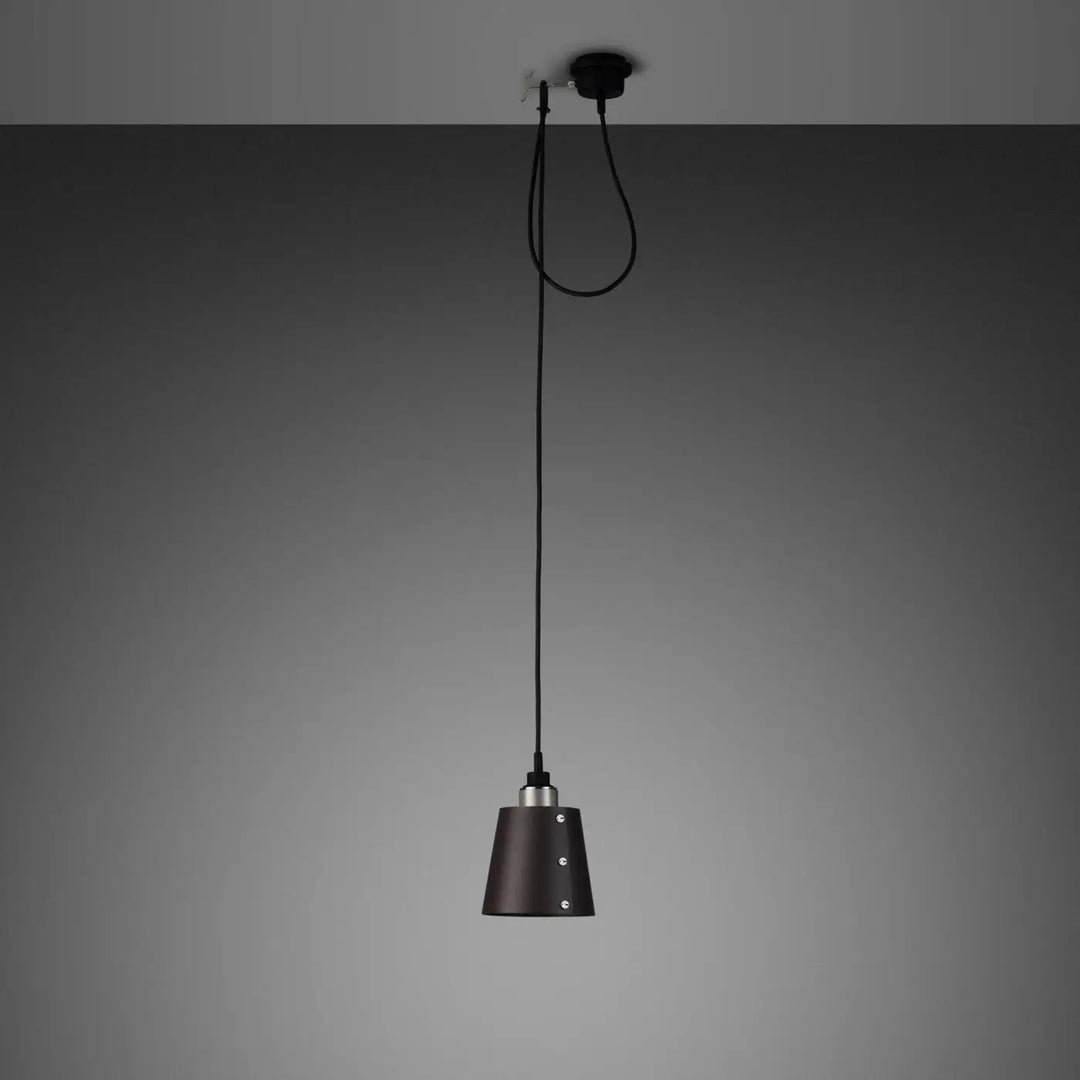 Suspension Hooked 1.0 petit modèle à abat-jour graphite, finition acier #couleur_argent