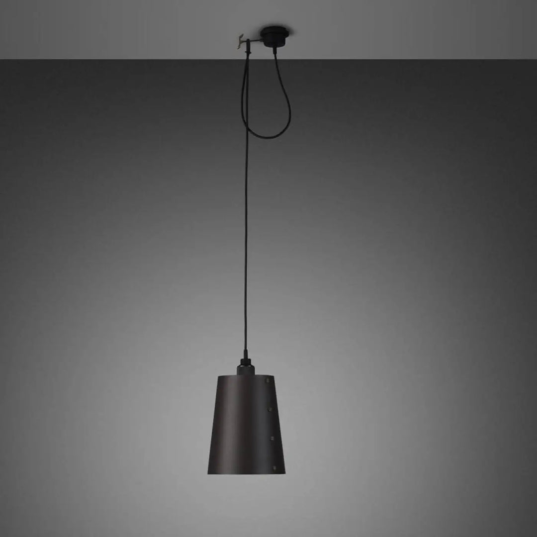 Suspension Hooked 1.0 grand modèle à abat-jour graphite, finition bronze fumé #couleur_gris