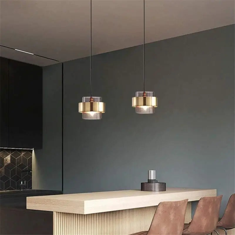 Suspension Industrielle Esprit Loft En Verre