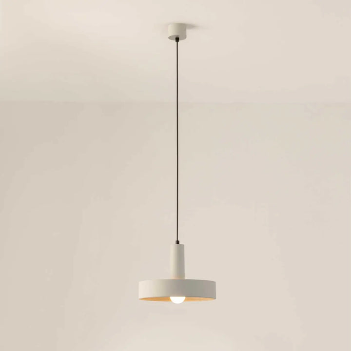 Suspension Keops en aluminium blanc grisé #couleur_beige