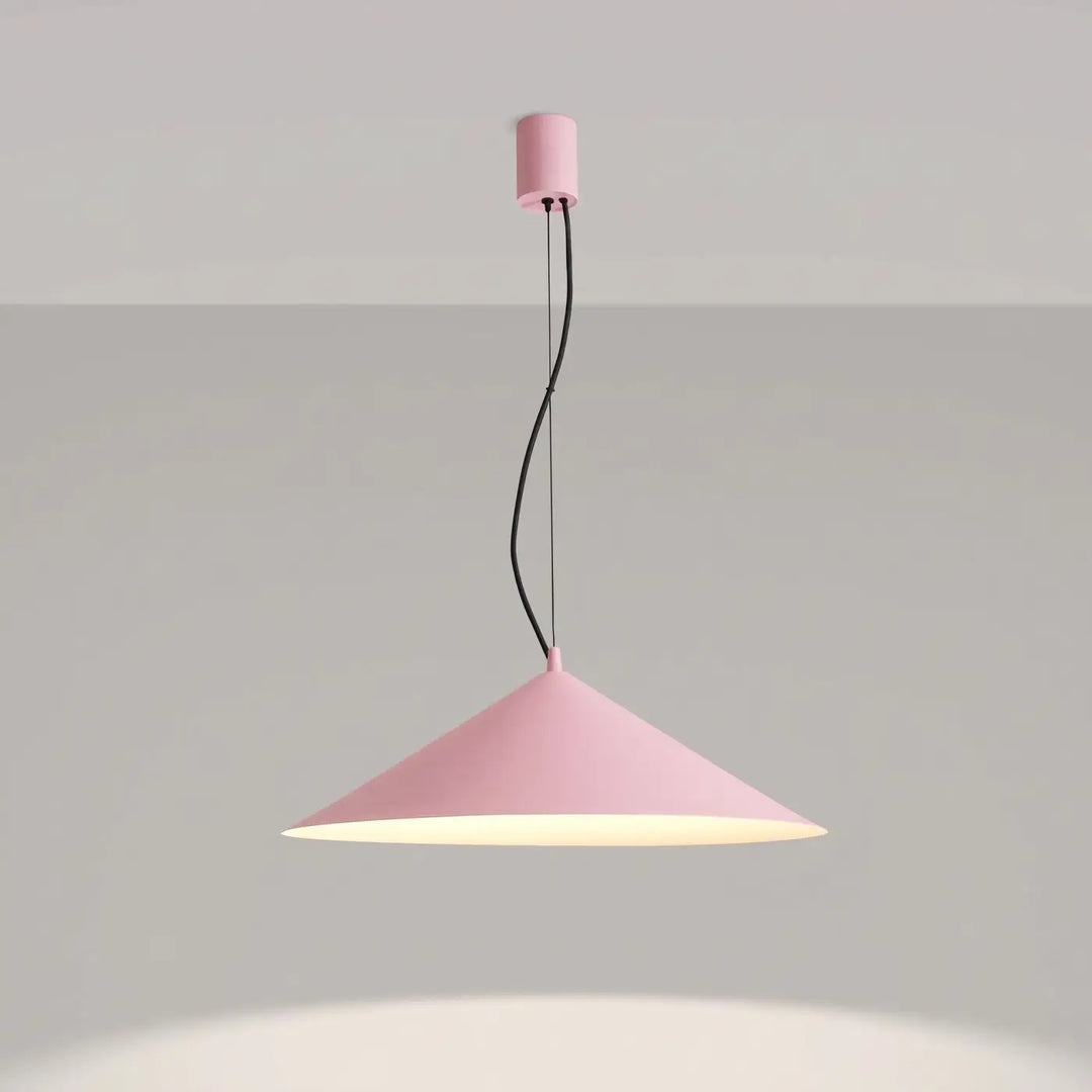 Suspension FINT rose allumée, suspendue