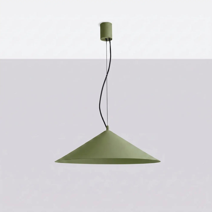 Suspension FINT vert olive éteinte, suspendue