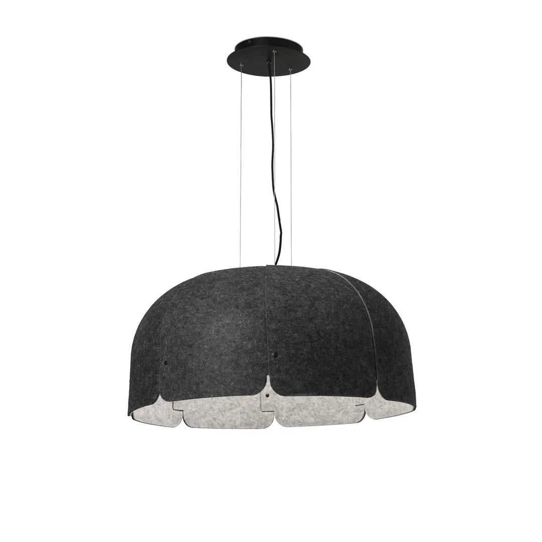 Suspension Mute gris foncé 4000 K de Faro Barcelona