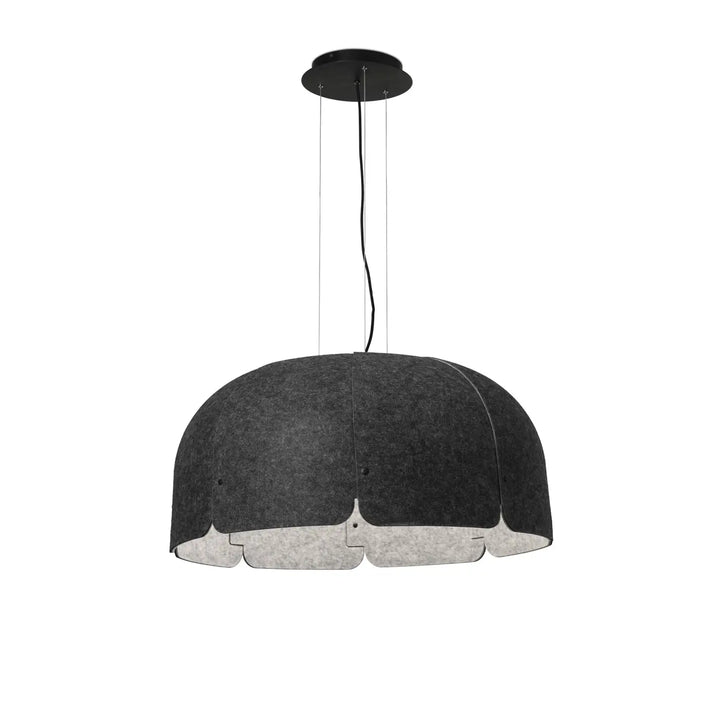Suspension Mute gris foncé 4000 K de Faro Barcelona