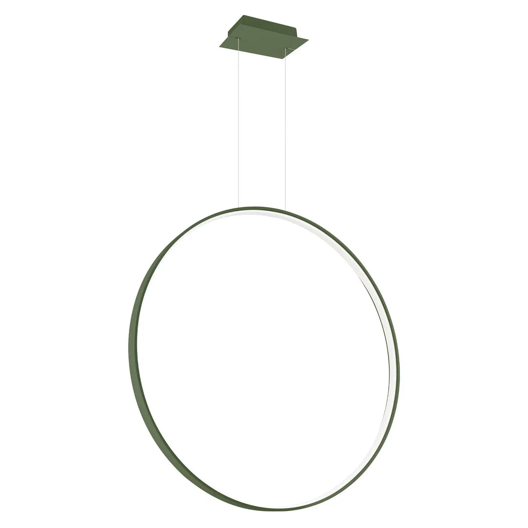 Suspension anneau RIO vert olive vue d'ensemble