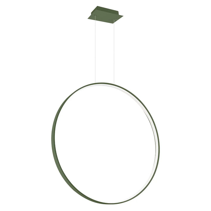 Suspension anneau RIO vert olive vue d'ensemble