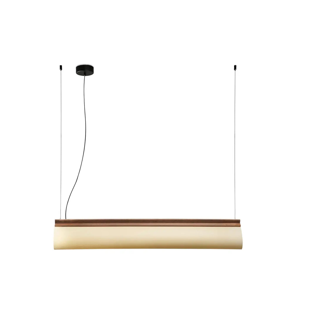 Détail de l'écran en papyrus de la suspension Cata