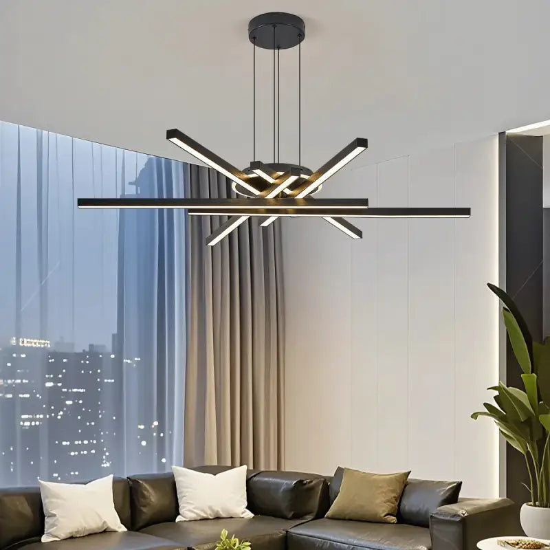 Suspension led croisée design minimaliste et élégante