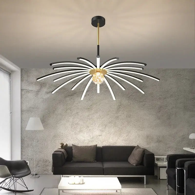 NEW Design 12/18/24 Heads Led Chandelier Dining Table Island Living Ceiling Lamp Minimalist home Decor Aluminum Strip