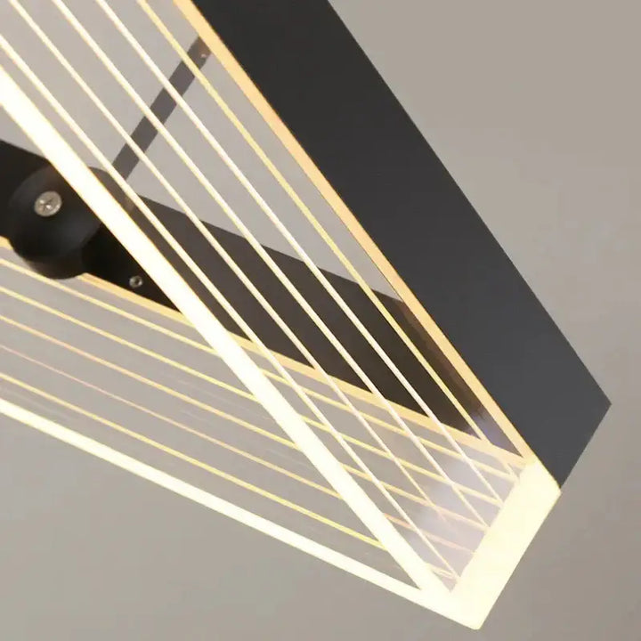 Suspension élégant design contemporain noir intérieur chic