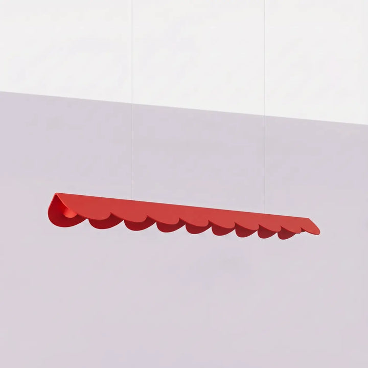 Suspension BISCUIT rouge éteinte, suspendue