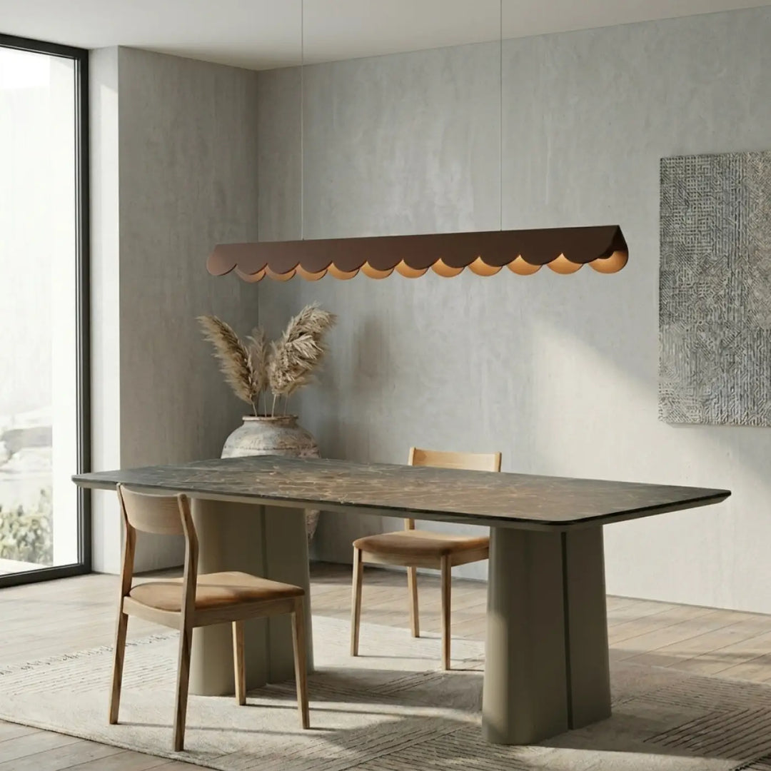Suspension BISCUIT marron dans un intérieur contemporain