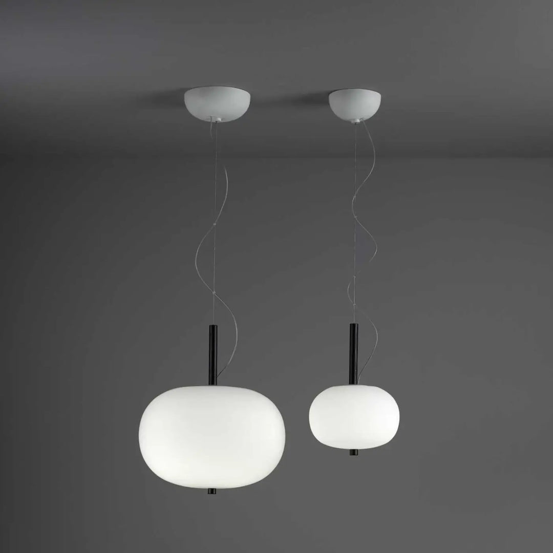 Détail de la suspension Ilargi en bois foncé #couleur_bois_fonce