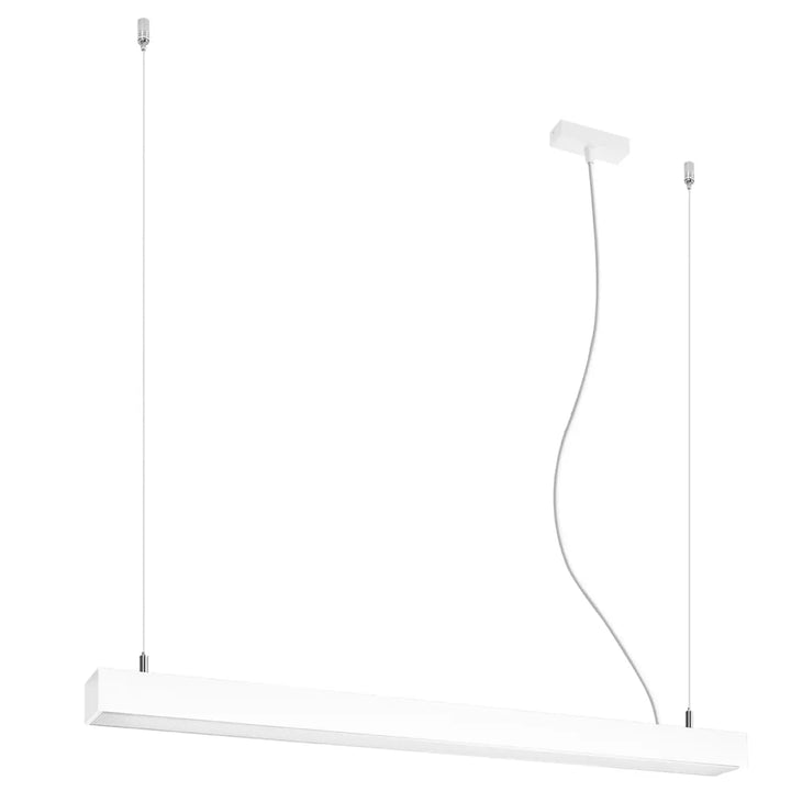 Suspension linéaire PINNE blanc vue d'ensemble