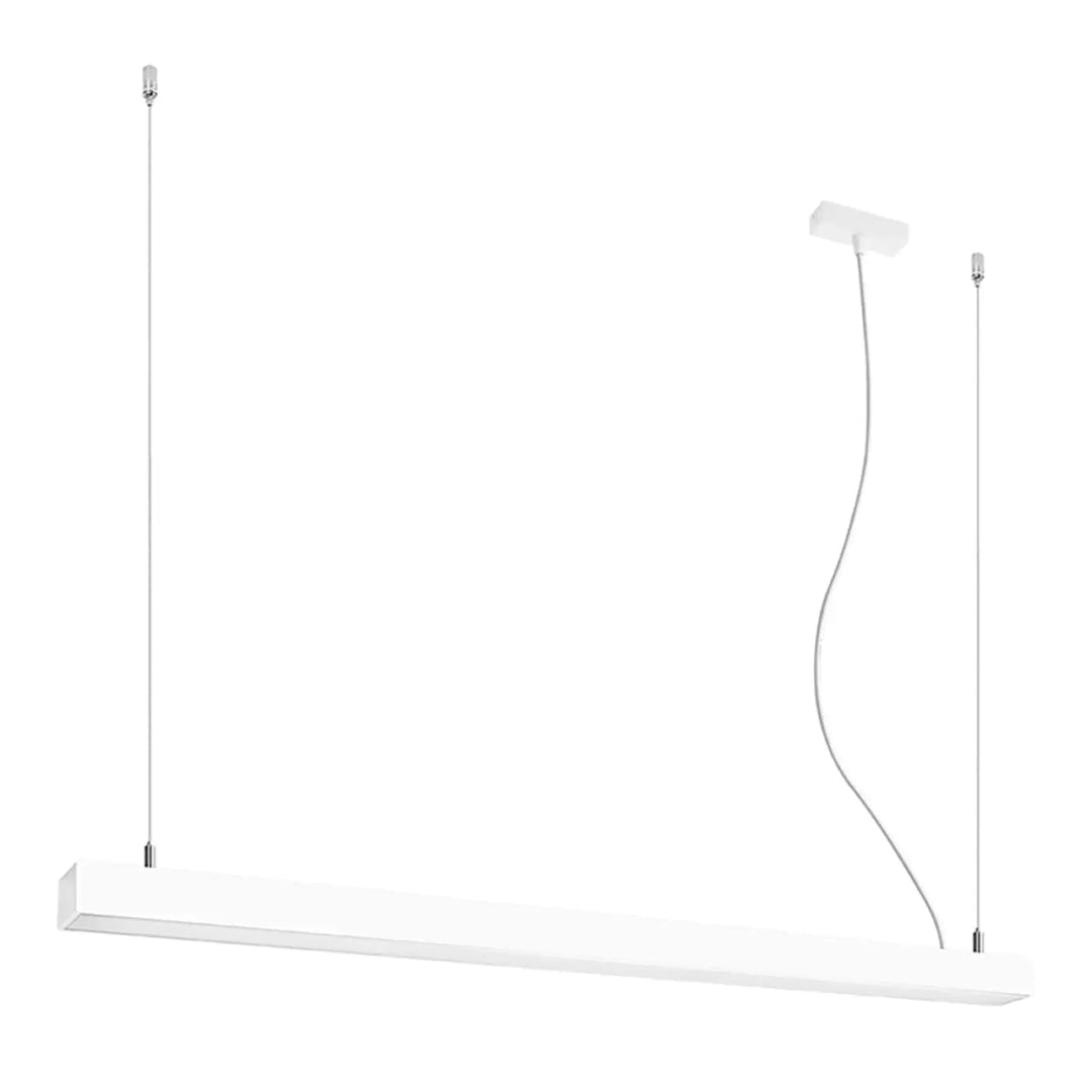 Suspension linéaire PINNE blanc vue d'ensemble