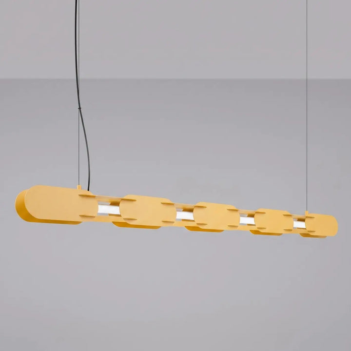 Suspension CHAIN jaune allumée, suspendue