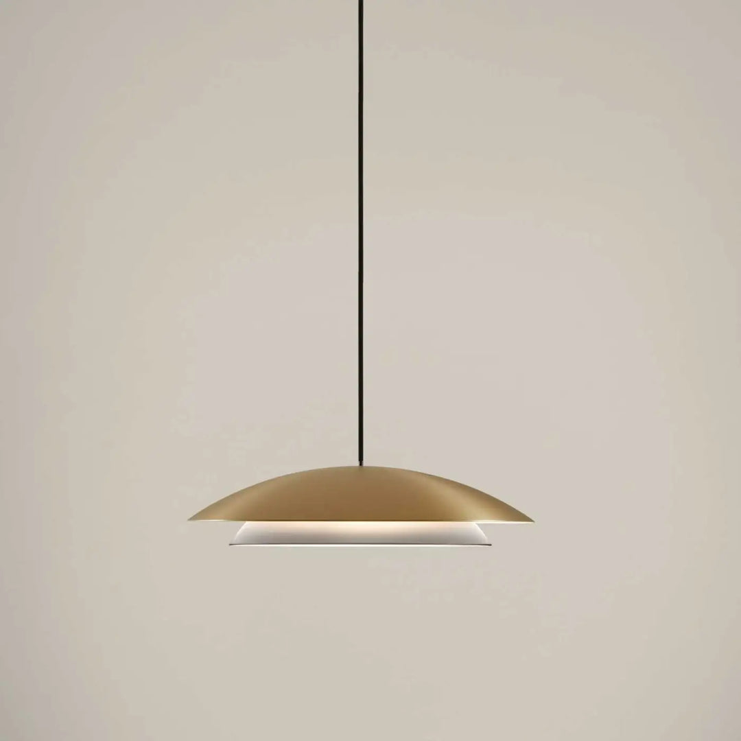 Suspension Noway LED en acier doré #couleur_dore