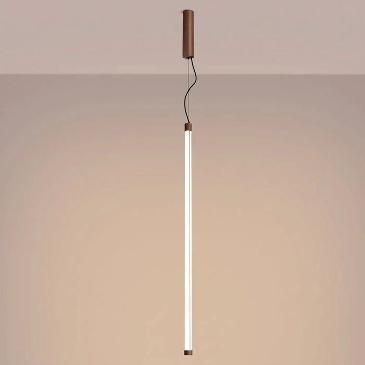 Suspension tube TRANG moka allumée, suspendue