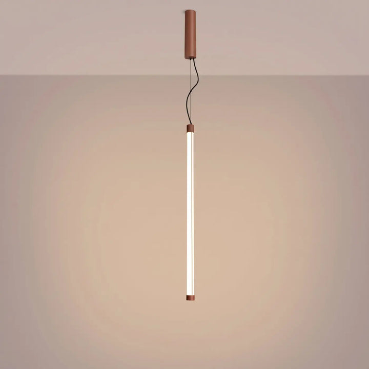 Suspension tube TRANG moka allumée, suspendue