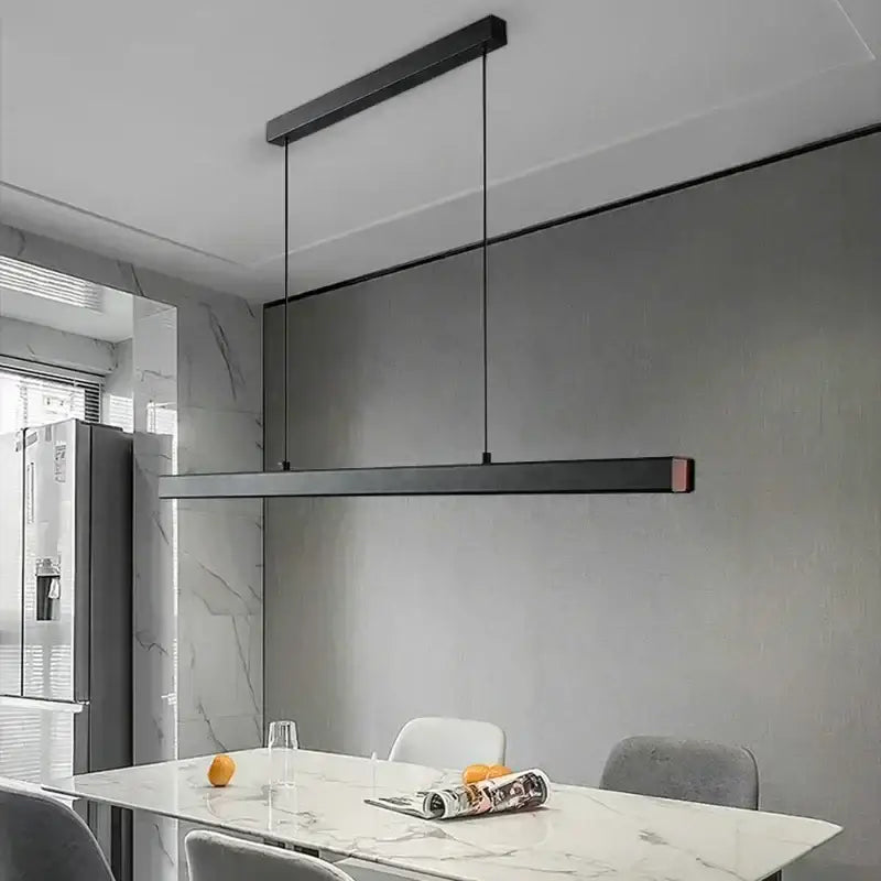 Modern LED Pendant Light For Living Dining Room Restaurant Office Long Simple Chandelier Home Deco Lighting Fixture