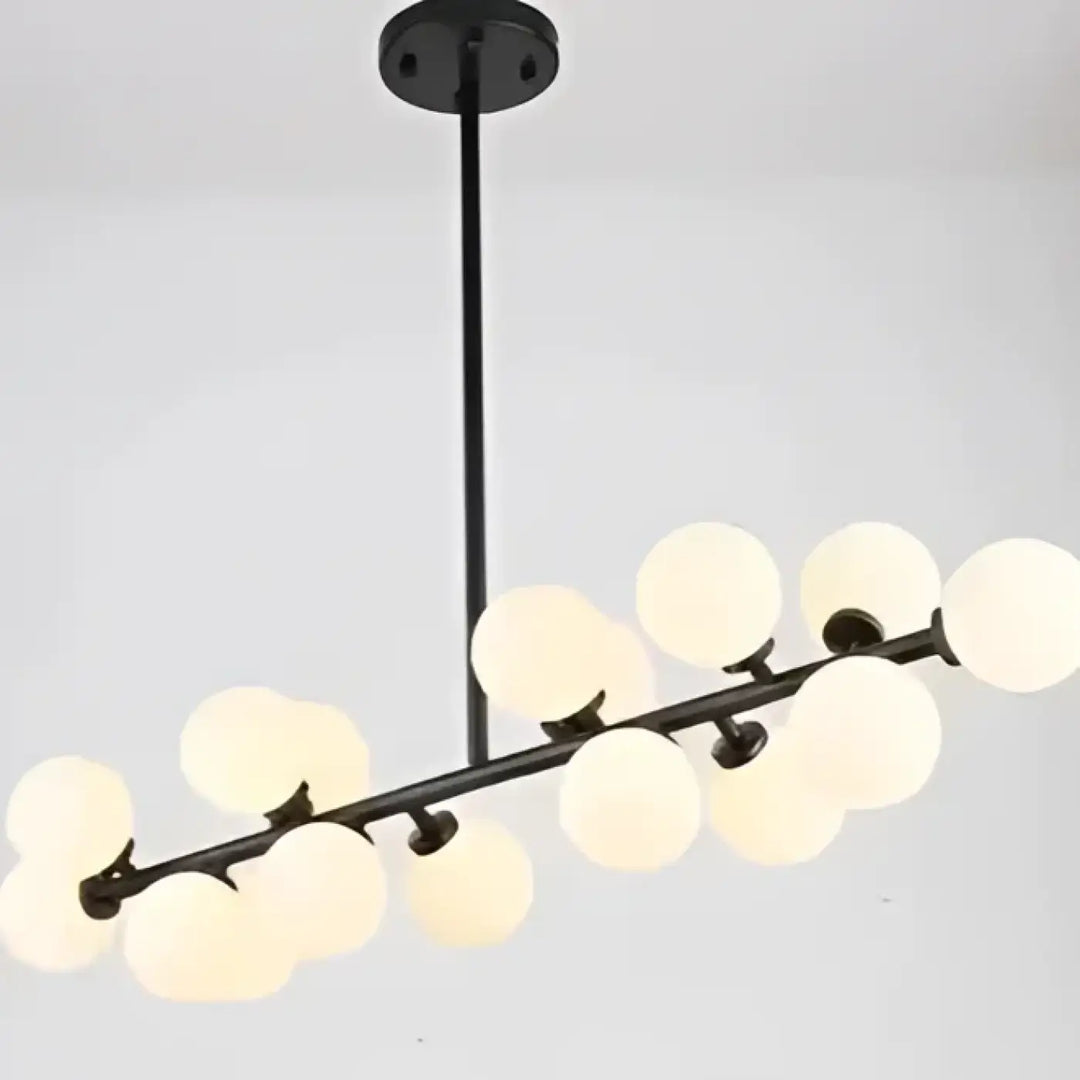 Suspension Luminaire À Des Boules Blanches À LED