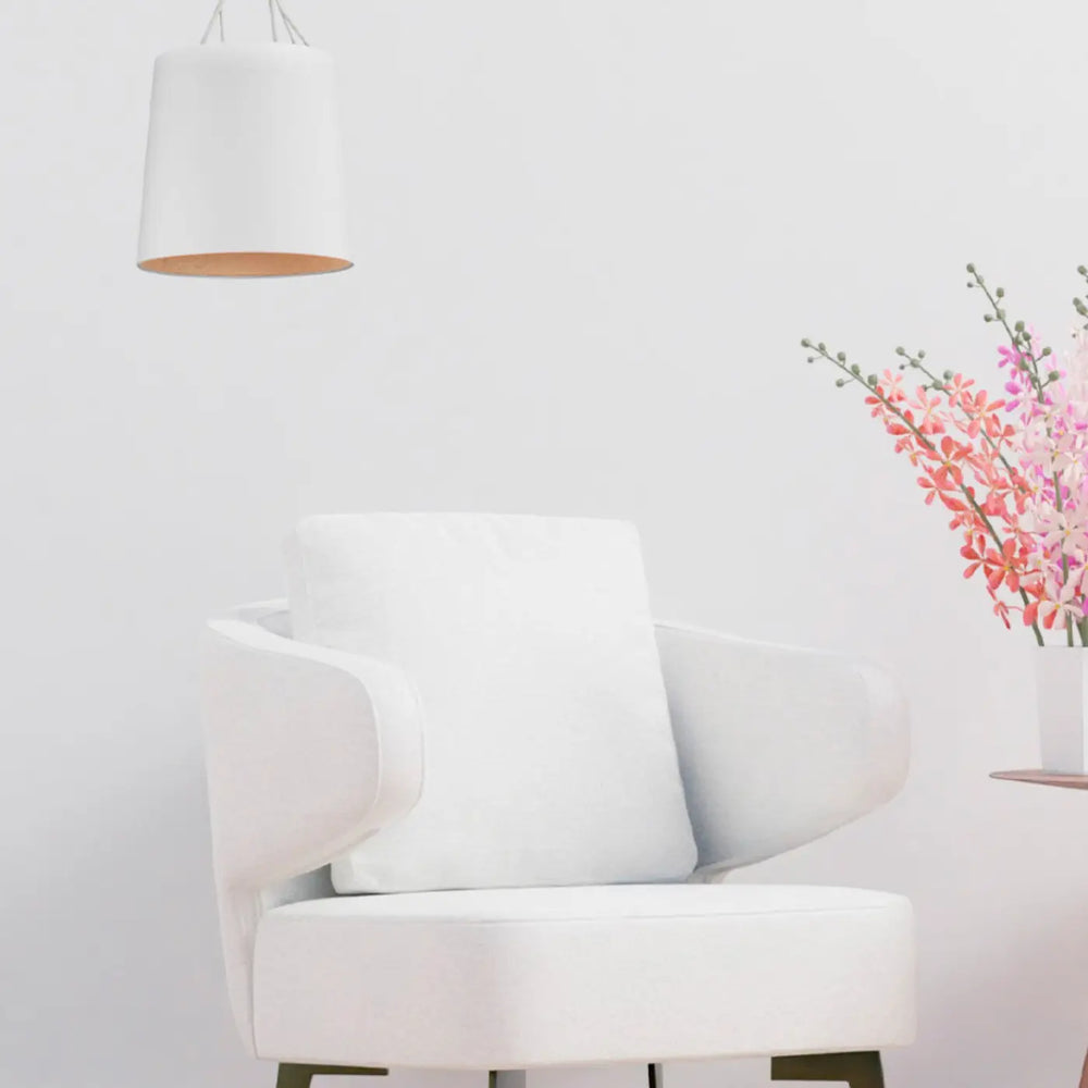 Suspension Tree blanche de Faro Barcelona en situation